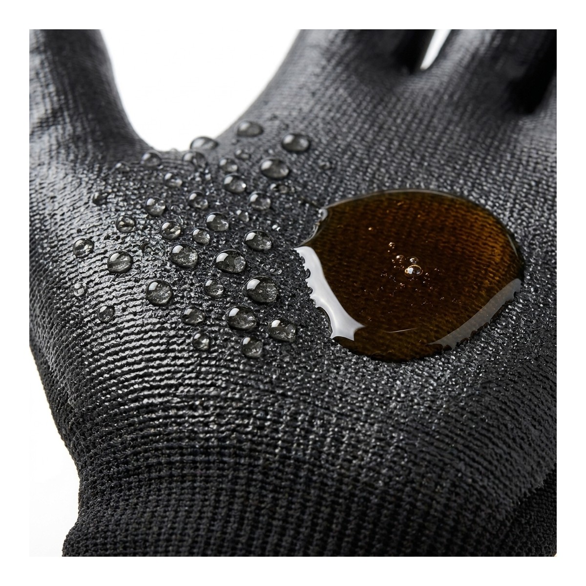 Oil- and water-repellent coating close-up