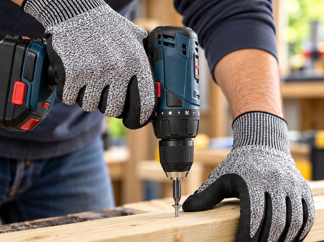 Drilling on a workbench